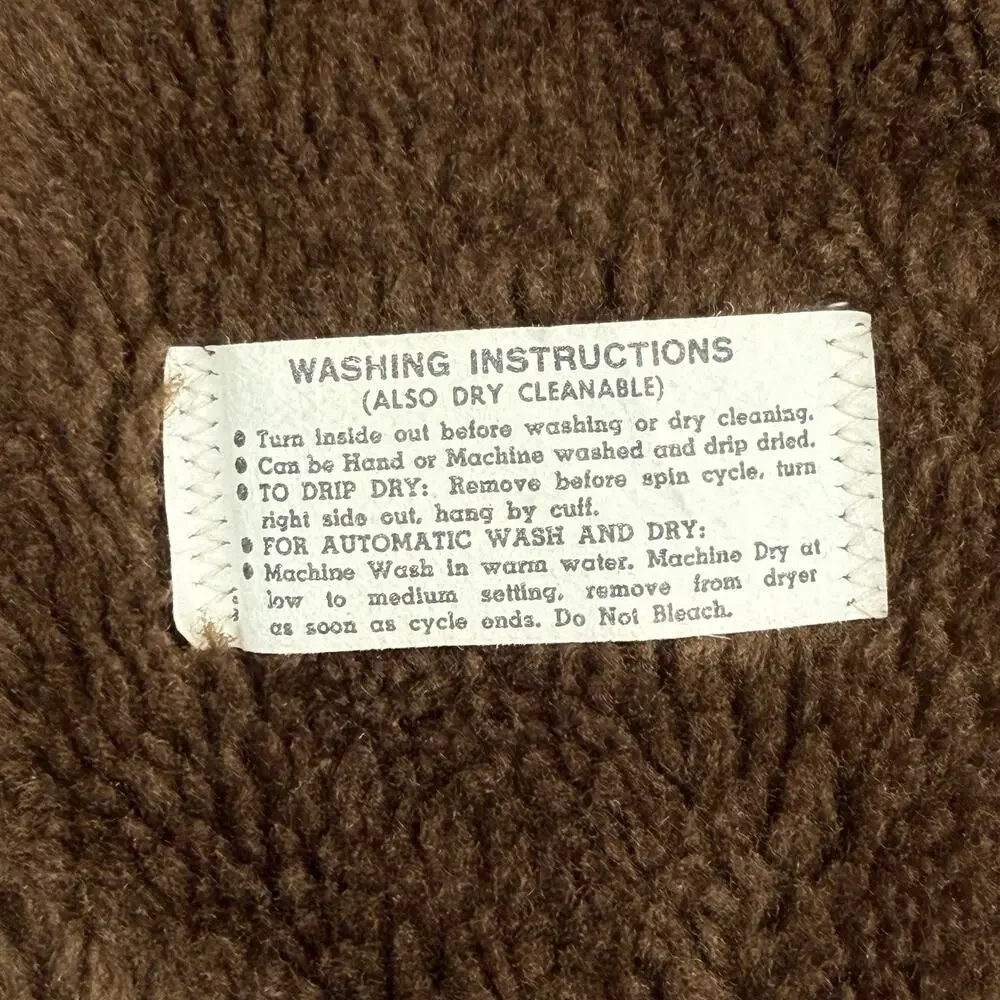Vintage Corduroy Flight Bomber Jacket 70s Brown WIlliam Barry Sz 40 Lined Coat